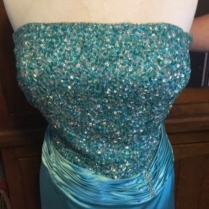 Formal aqua gown